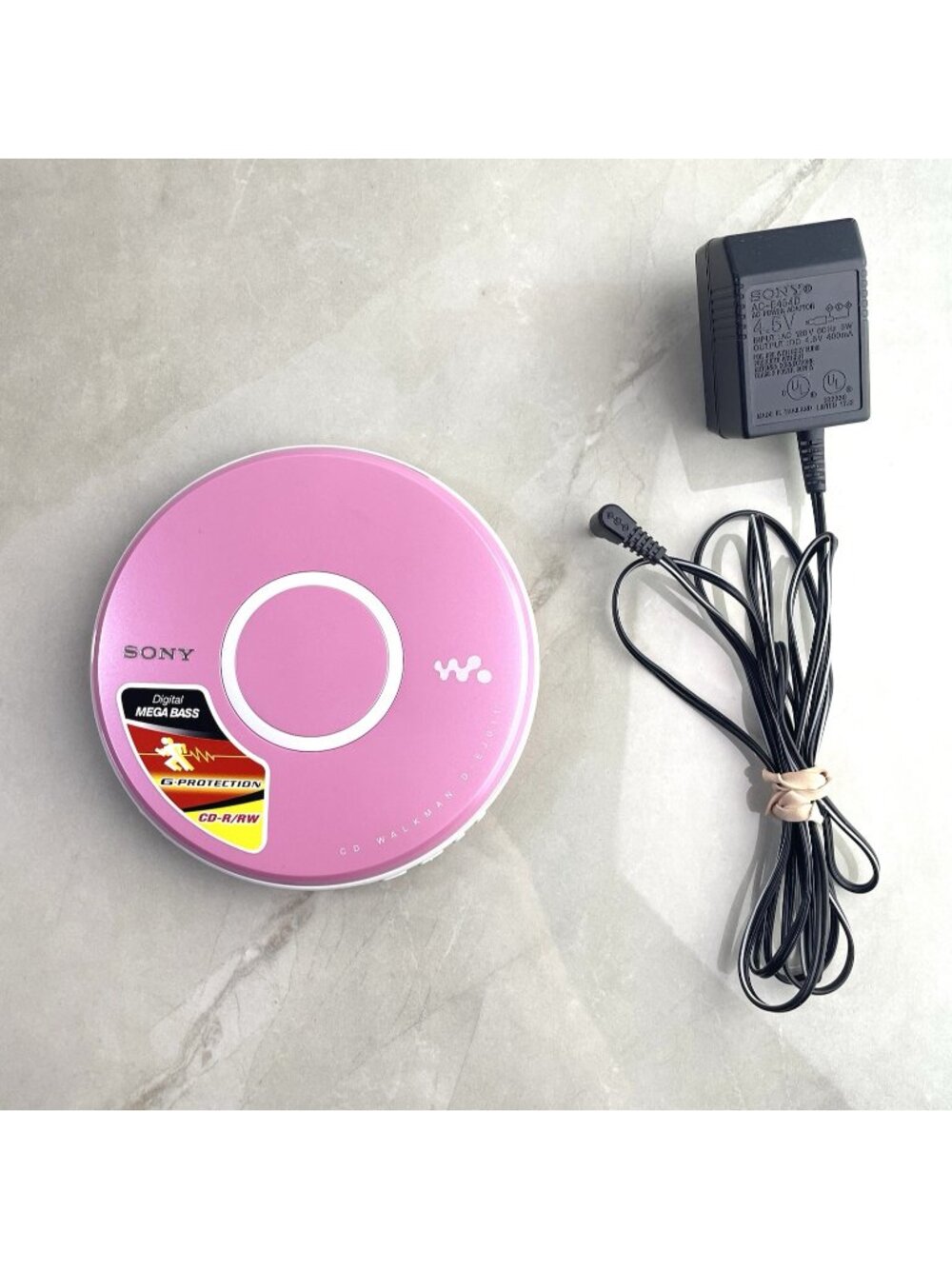 Vintage Sony DEJ011 Portable Walkman CD Player - Pink (RARE) TESTED AND WORKS